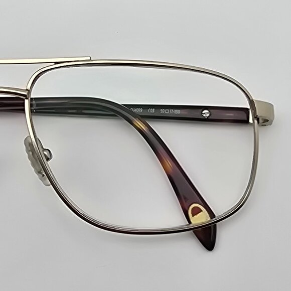 Champion CU4019 C03 Matte Gold Tortoise Aviator Eyeglasses Frame w/ Case 59mm - Picture 12 of 15